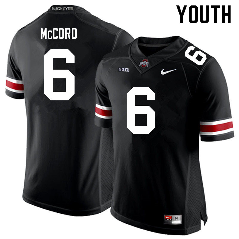 Youth #6 Kyle McCord Ohio State Buckeyes College Football Jerseys Sale-Black